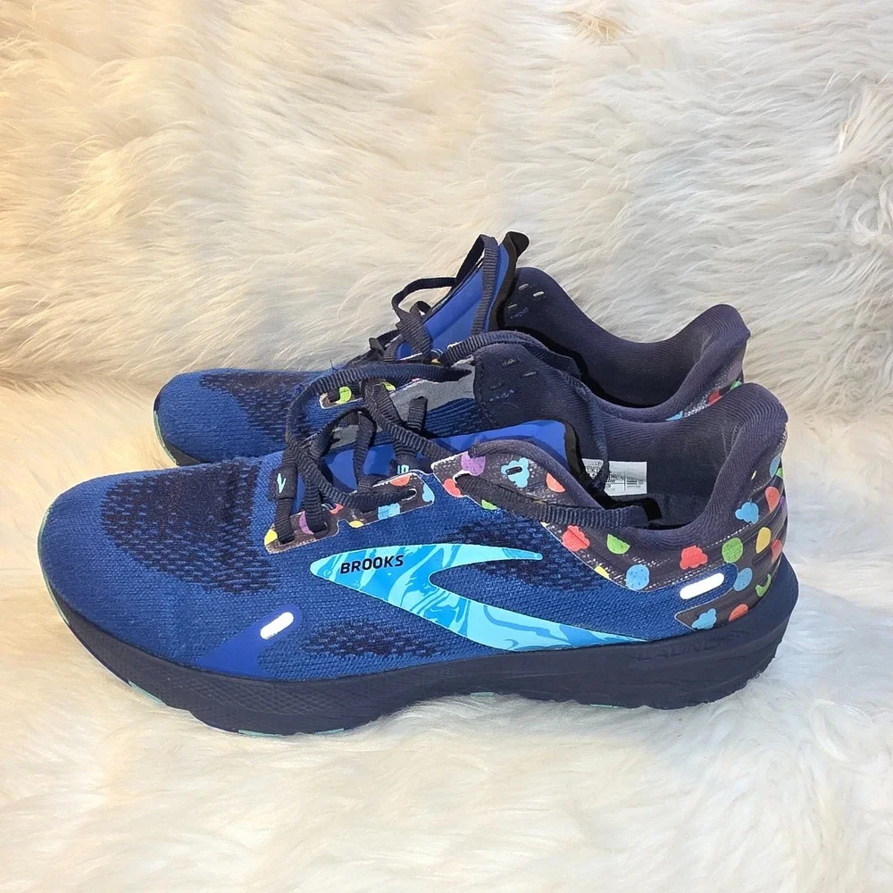 Size 9.5 - Brooks Launch 9 Blue Multi W